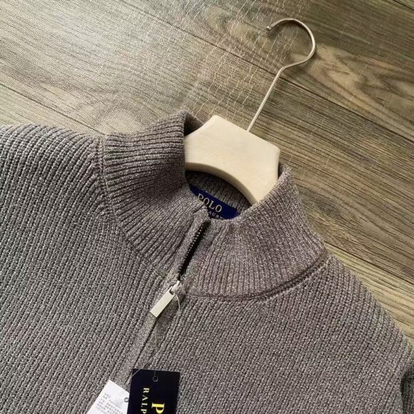 Brand new with tags, brown POLO Ralph Lauren wool tweed coat, Polo Bear sweater - Picture 5 of 6